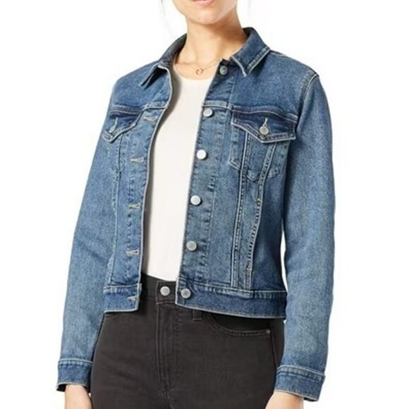 Blue Jean Jacket - Trucker Jacket - Levi Signature - Size M - Picture 11 of 11